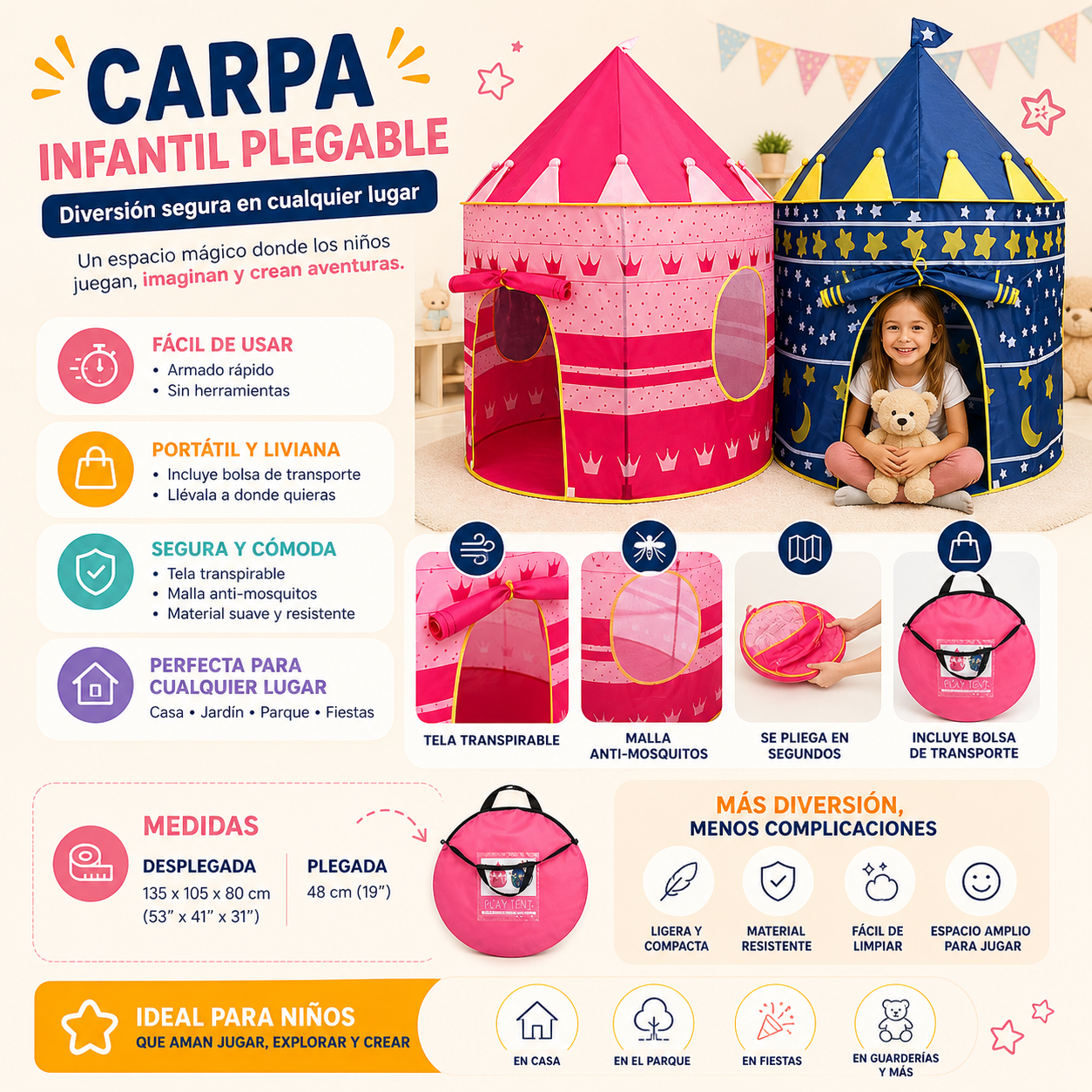 Castillo Carpa para Niños