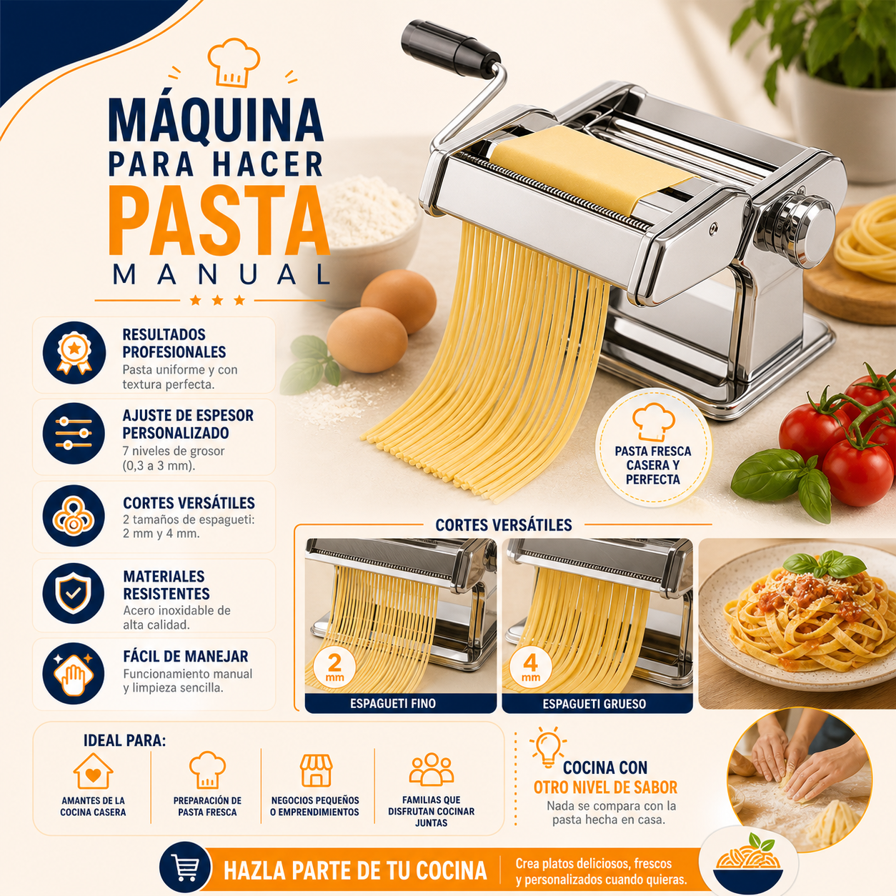 Maquina para hacer pasta