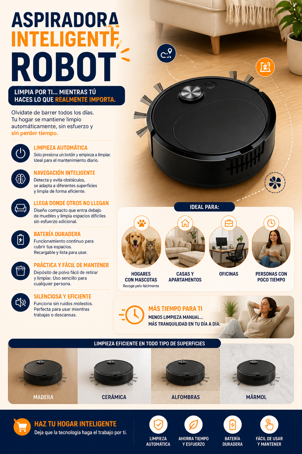 Aspiradora Inteligente Robot