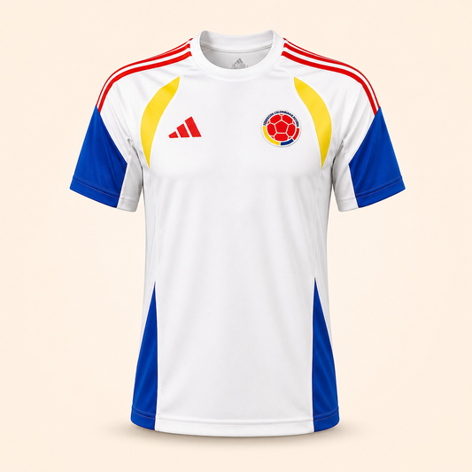 Camiseta Blanca de Entrenamiento Selección Colombia - Hombre