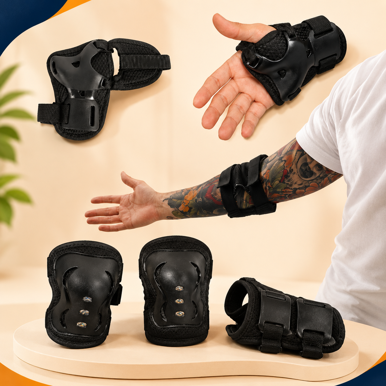 Kit de Protección x6 para Patinaje, Patines y Skate