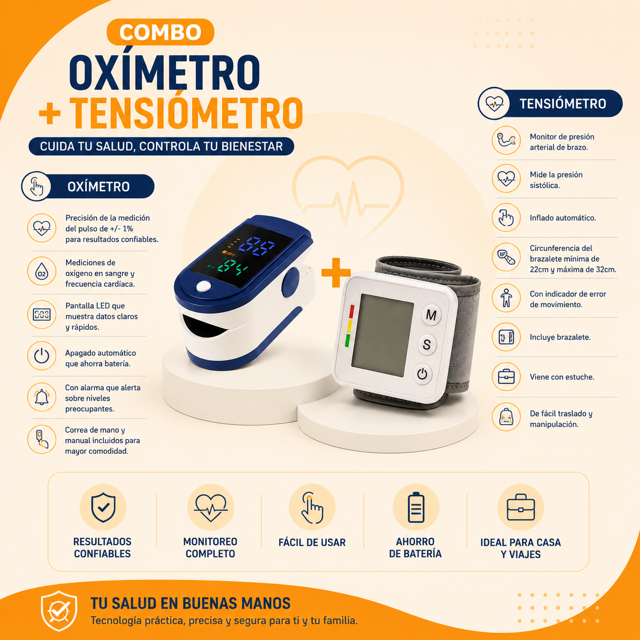 Combo Oximetro + Tensiometro