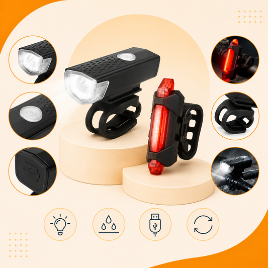 Luces para bicicleta [Delantera y trasera]