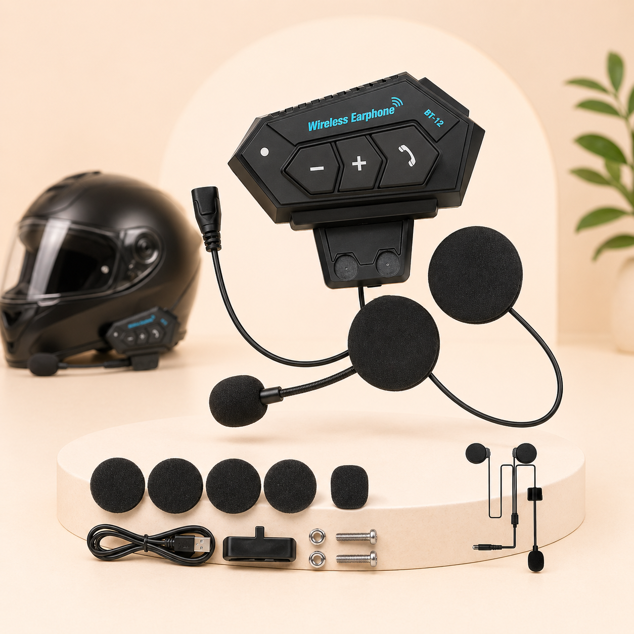 Intercomunicador de Moto BT-12 🏍️🔊