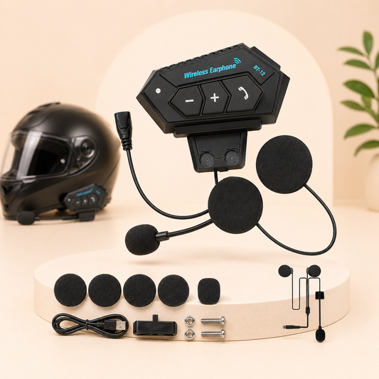 Intercomunicador de Moto BT-12 🏍️🔊