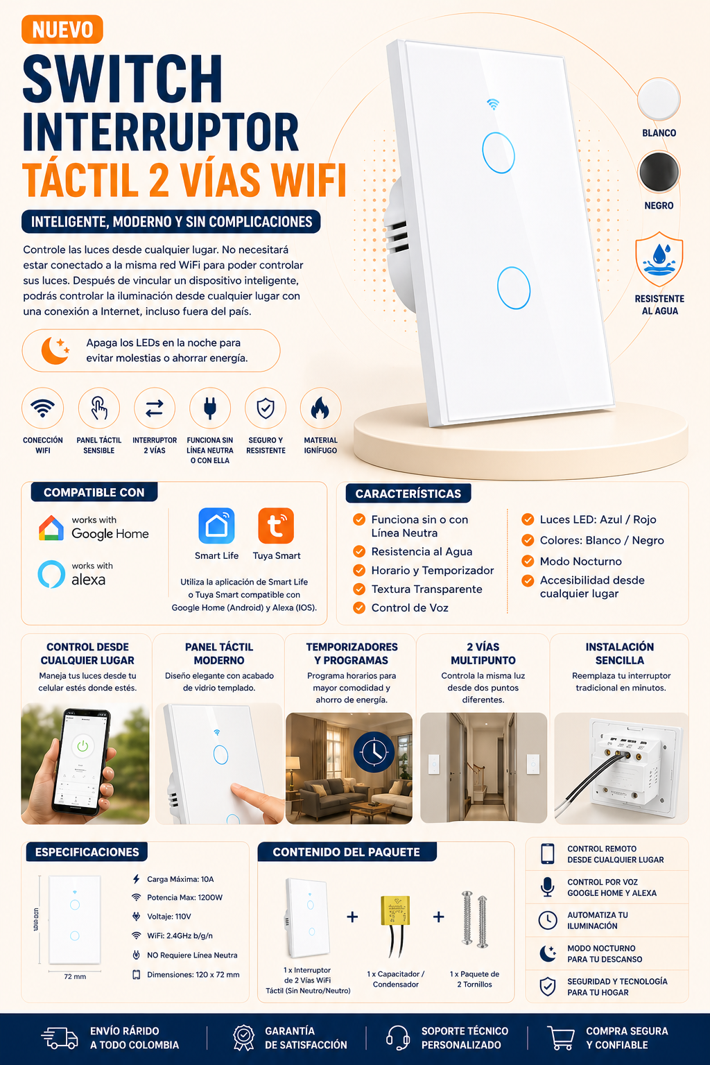 Interruptor inteligente WiFi