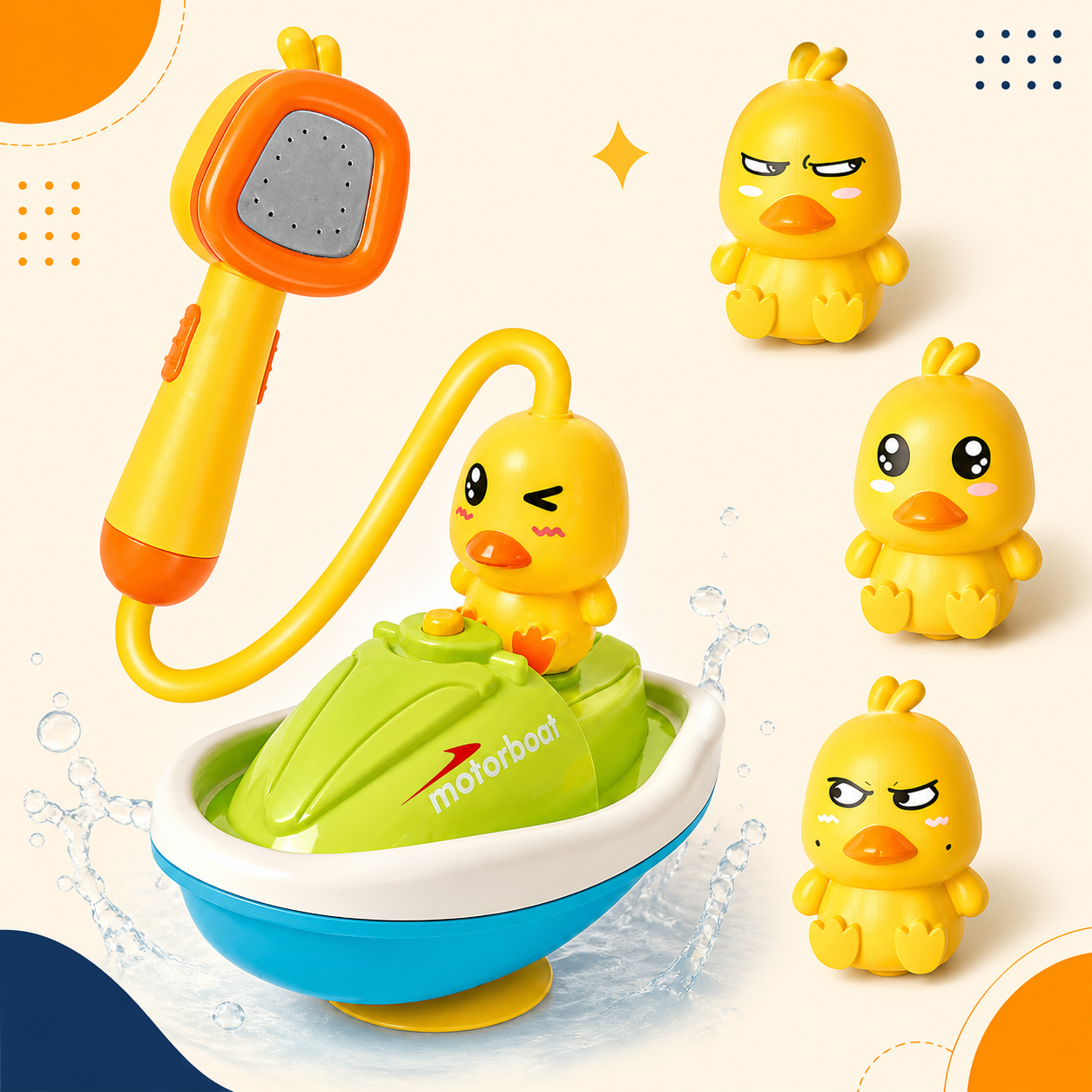 Juguete De Baño Patitos Ducha Para Bebes