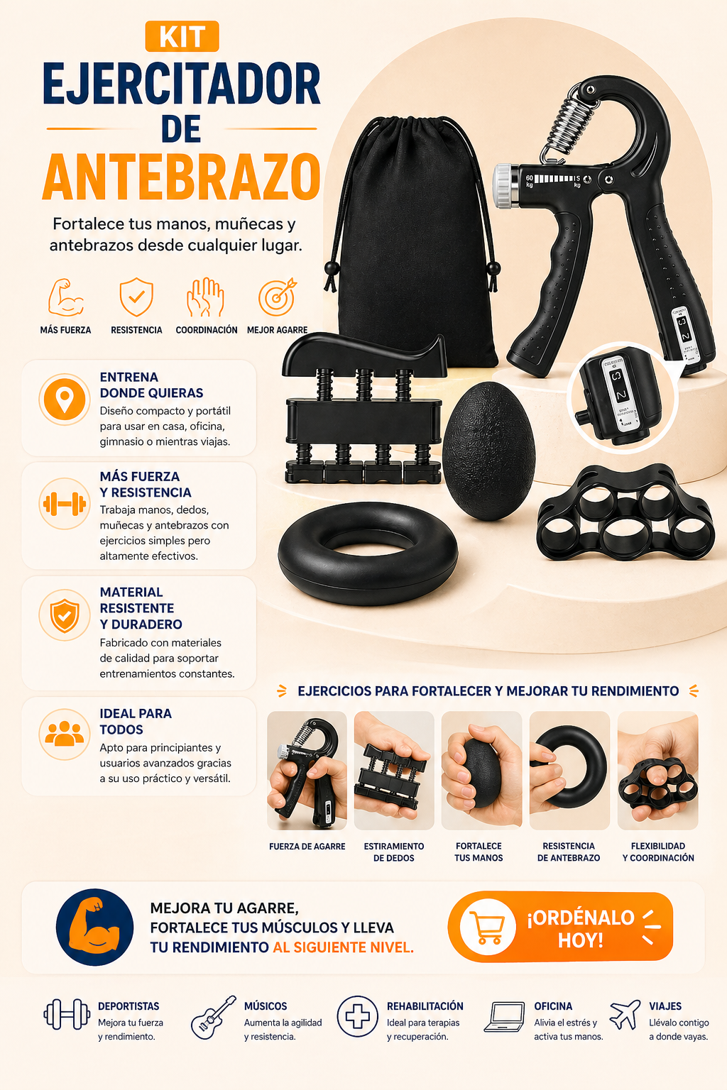 Kit Ejercitador de Antebrazo