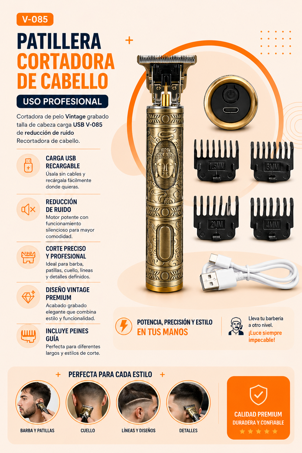 Maquina De Afeitar Hombre Inalambrica