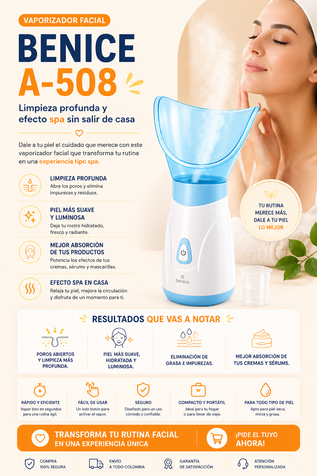 Vaporizador Facial Benice